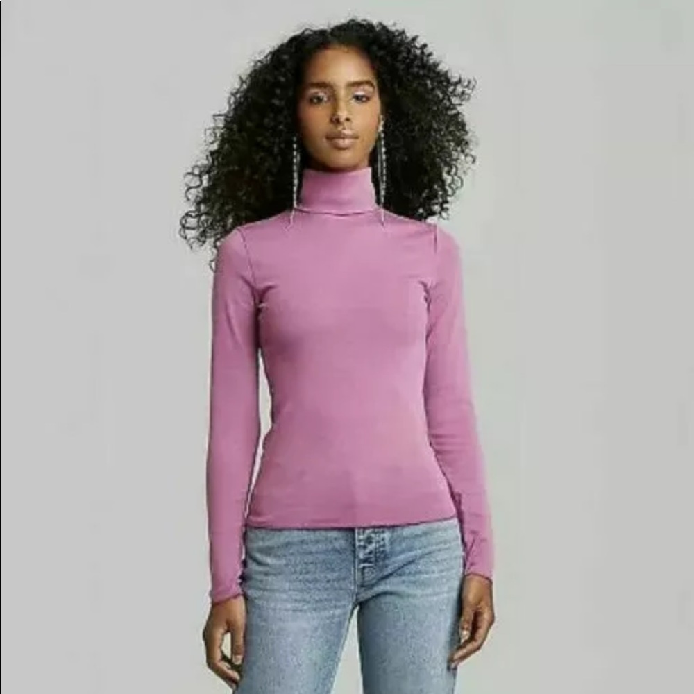 Wild Fable Bright Magenta Turtleneck Sweater